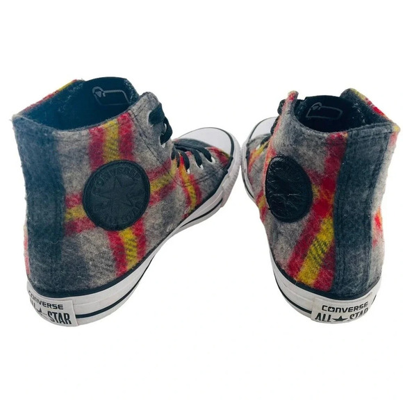 Converse X Woolrich Hi-Top Sneakers Chuck Taylor All Star Wool Size M 4.5 W 6.5 - Picture 6 of 16
